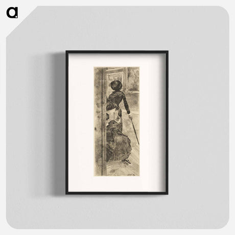 アートポスター-Mary Cassatt at the Louvre: The Paintings Gallery - エドガー ドガ Poster.