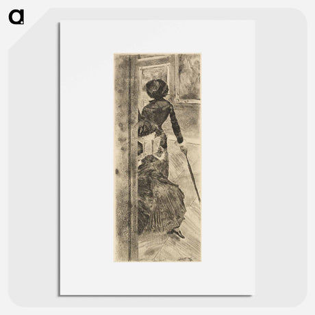 アートポスター-Mary Cassatt at the Louvre: The Paintings Gallery - エドガー ドガ Poster.