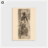 アートポストカード-Mary Cassatt at the Louvre: The Paintings Gallery - エドガー ドガ Postcard.