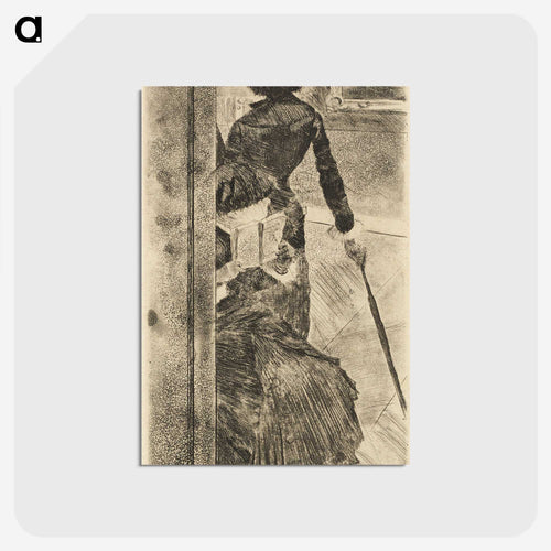 Mary Cassatt at the Louvre: The Paintings Gallery - エドガー ドガ Postcard.
