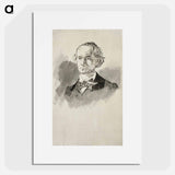 アートポスター-Charles Baudelaire, Full Face III - エドゥアール マネ Poster.