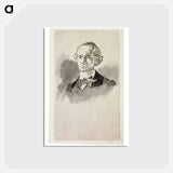 アートポストカード-Charles Baudelaire, Full Face III - エドゥアール マネ Postcard.