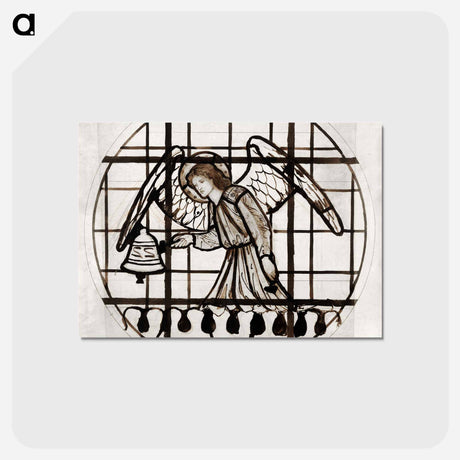 アートポストカード-Angel Playing on Bells - エドワード バーン ジョーンズ Postcard.