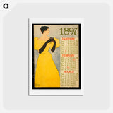 アートポストカード-Calendar 1897 - エドワード ペンフィールド Postcard.
