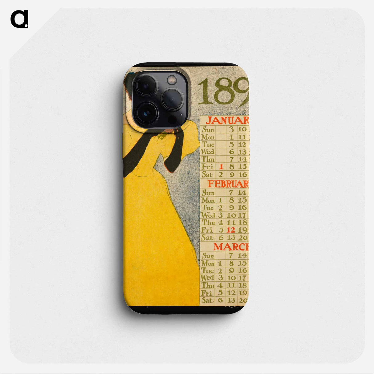 Calendar 1897 - Edward Penfield Phone Case.