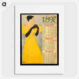 Calendar 1897 - Edward Penfield Poster.