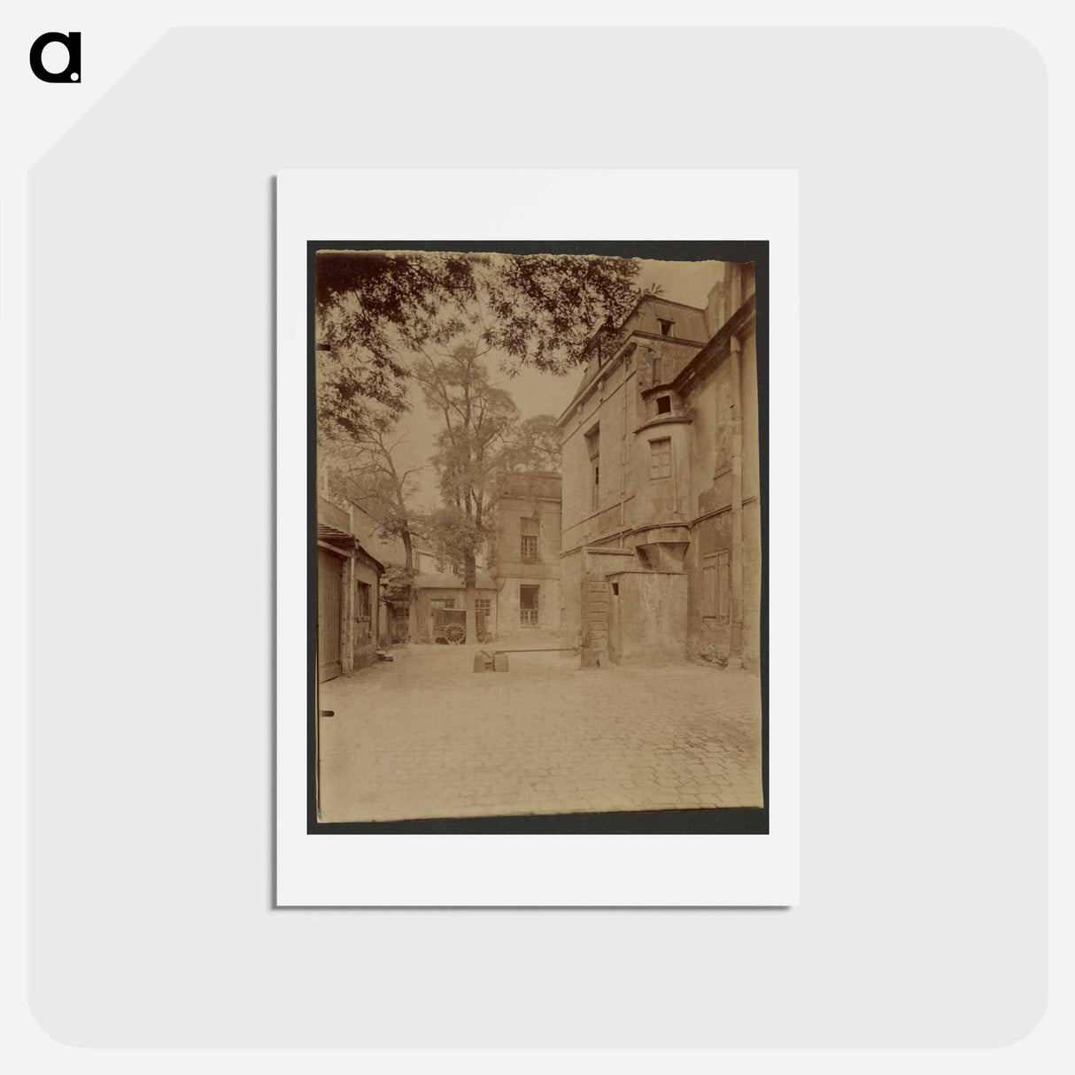 アートポストカード-Ancien Couvent des Carmélites, Hôtel Lavalière, Va disparaître, Rue Saint-Jacques
 - ウジェーヌ アジェ Postcard.