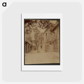 アートポストカード-Ancien Couvent des Carmélites, Hôtel Lavalière, Va disparaître, Rue Saint-Jacques
 - ウジェーヌ アジェ Postcard.