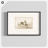 The Same Ceballos, Mounted on Another Bull, Breaks Short Spears in the Ring at Madrid - Francisco de Goya Poster.