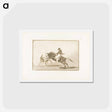 アートポストカード-The Same Ceballos, Mounted on Another Bull, Breaks Short Spears in the Ring at Madrid - フランシスコ デ ゴヤ Postcard.