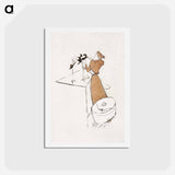 アートポストカード-La Modiste - アンリ ド トゥールーズ ロートレック Postcard.