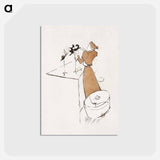 アートポストカード-La Modiste - アンリ ド トゥールーズ ロートレック Postcard.