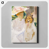 Woman with Collie - John Singer Sargent Canvas.