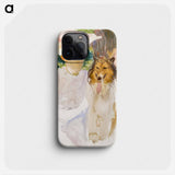 Woman with Collie - John Singer Sargent Phone Case.