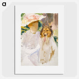 Woman with Collie - John Singer Sargent Poster.