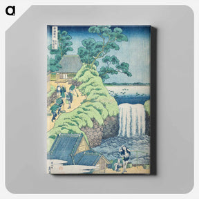アートパネル-Hokusai's Fall of Aoiga Oka, Yedo - 葛飾 北斎 Canvas.