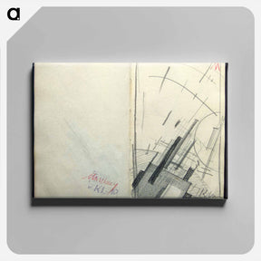 アートパネル-Sketchbook - カジミール マレーヴィチ Canvas.