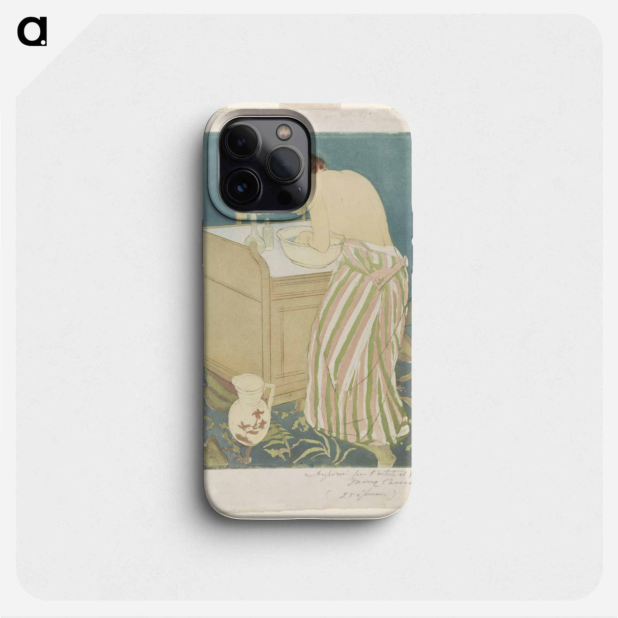 Woman bathing - Mary Cassatt Phone Case.