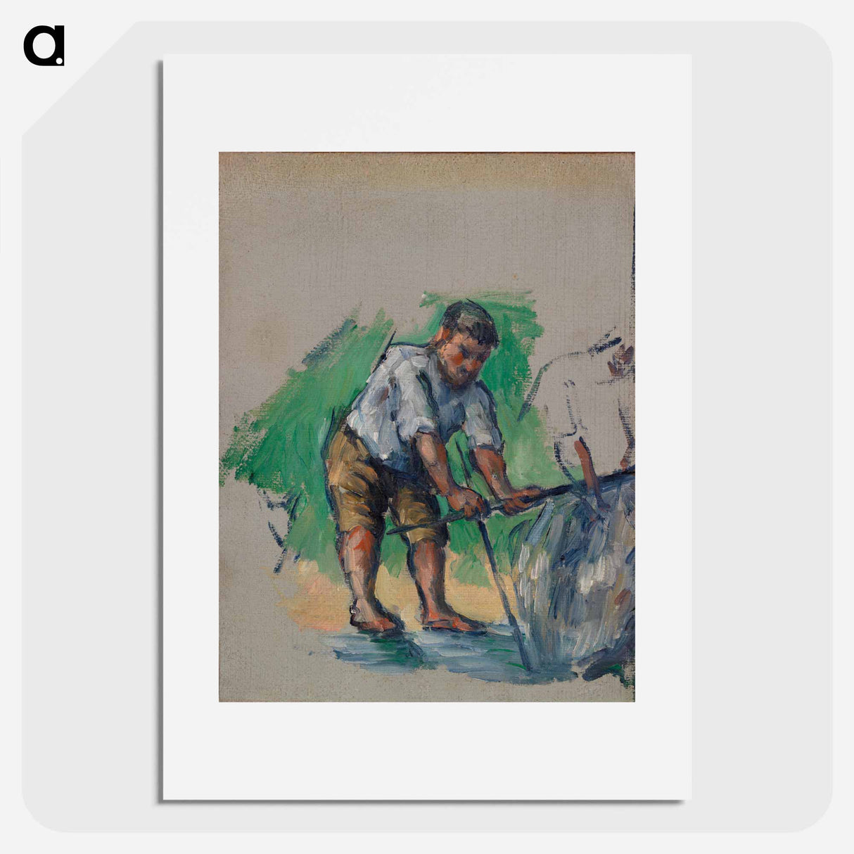 The Well Driller - Paul Cezanne Poster.