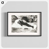アートポスター-Lying Girl and Spirits of the Deceased - ポール ゴーギャン Poster.