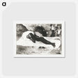 アートポストカード-Lying Girl and Spirits of the Deceased - ポール ゴーギャン Postcard.