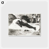 アートポストカード-Lying Girl and Spirits of the Deceased - ポール ゴーギャン Postcard.