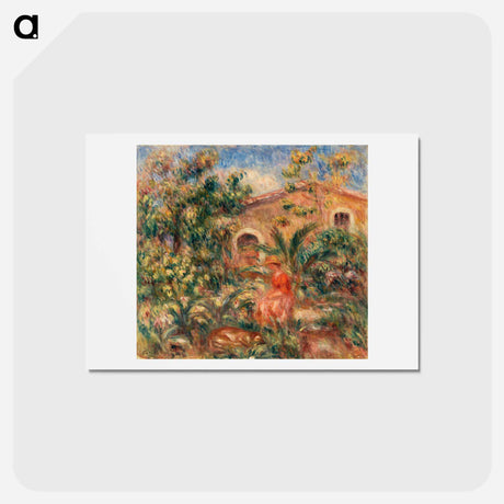 アートポストカード-Farmhouse - ピエール オーギュスト ルノワール Postcard.