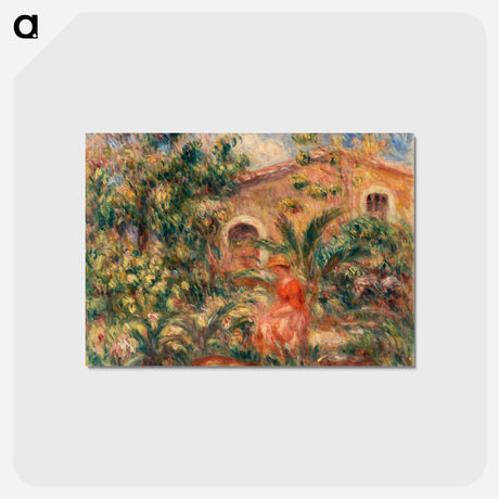アートポストカード-Farmhouse - ピエール オーギュスト ルノワール Postcard.