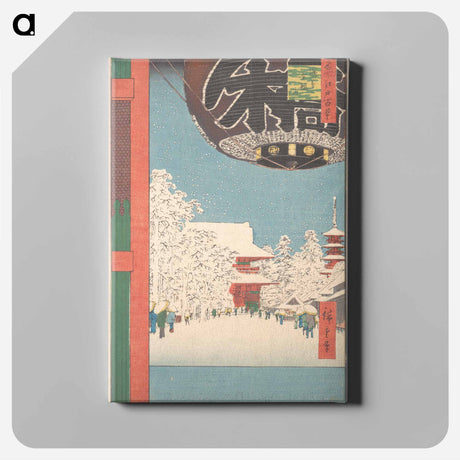 アートパネル-Kinryusan Temple at Asakusa
 - 歌川 広重 Canvas.