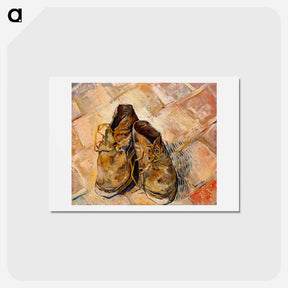 アートポストカード-Shoes - フィンセント ファン ゴッホ Postcard.