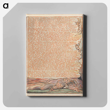 アートパネル-Jerusalem, Plate 74, "The Four Zoa's clouded rage" - ウィリアム ブレイク Canvas.