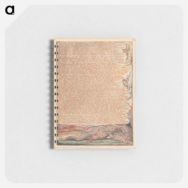 アートメモ帳-Jerusalem, Plate 74, "The Four Zoa's clouded rage" - ウィリアム ブレイク Memo.