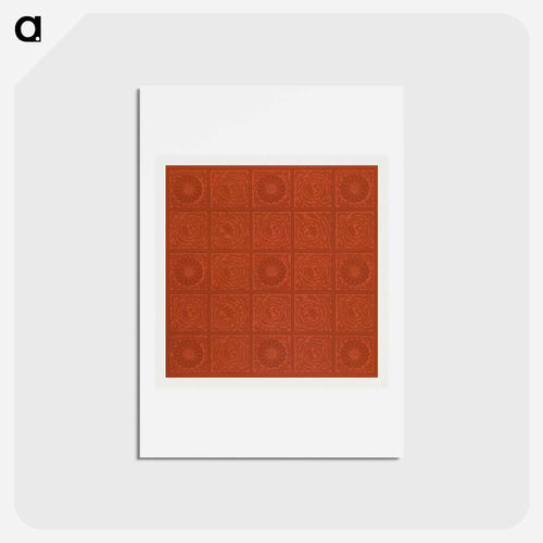 William Morris's Diaper pattern - ウィリアム モリス Postcard.