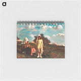 Two Girls with Sunbonnets In a Field - ウィンスロー ホーマー Memo.