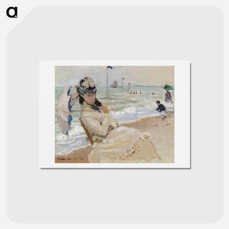 アートポストカード-Camille on the Beach in Trouville
 - イェール大学アートギャラリー Postcard.