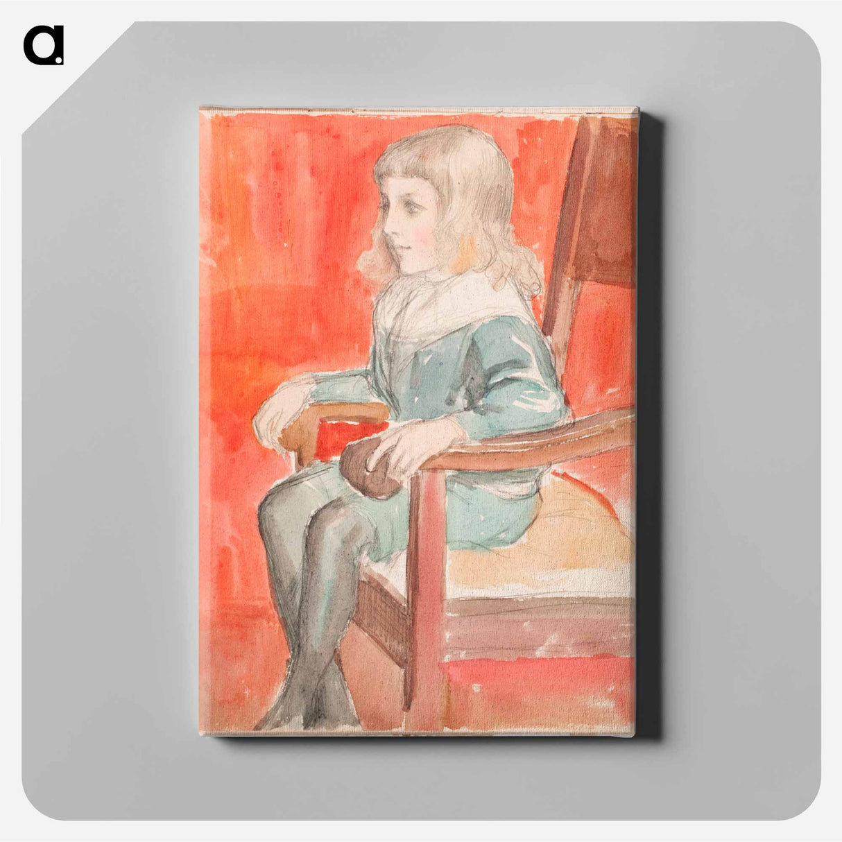 (unknown) part of a sketchbook - アルバート エーデルフェルト Canvas.