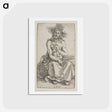 アートポストカード-Man of Sorrows, Seated - アルブレヒト デューラー Postcard.