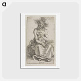 アートポストカード-Man of Sorrows, Seated - アルブレヒト デューラー Postcard.