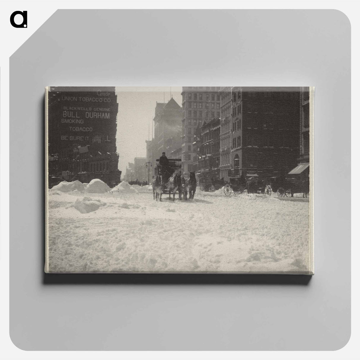 Winter, New York - アルフレッド スティーグリッツ Canvas.