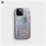 Rouen Cathedral, West Façade - クロード モネ Phone Case.