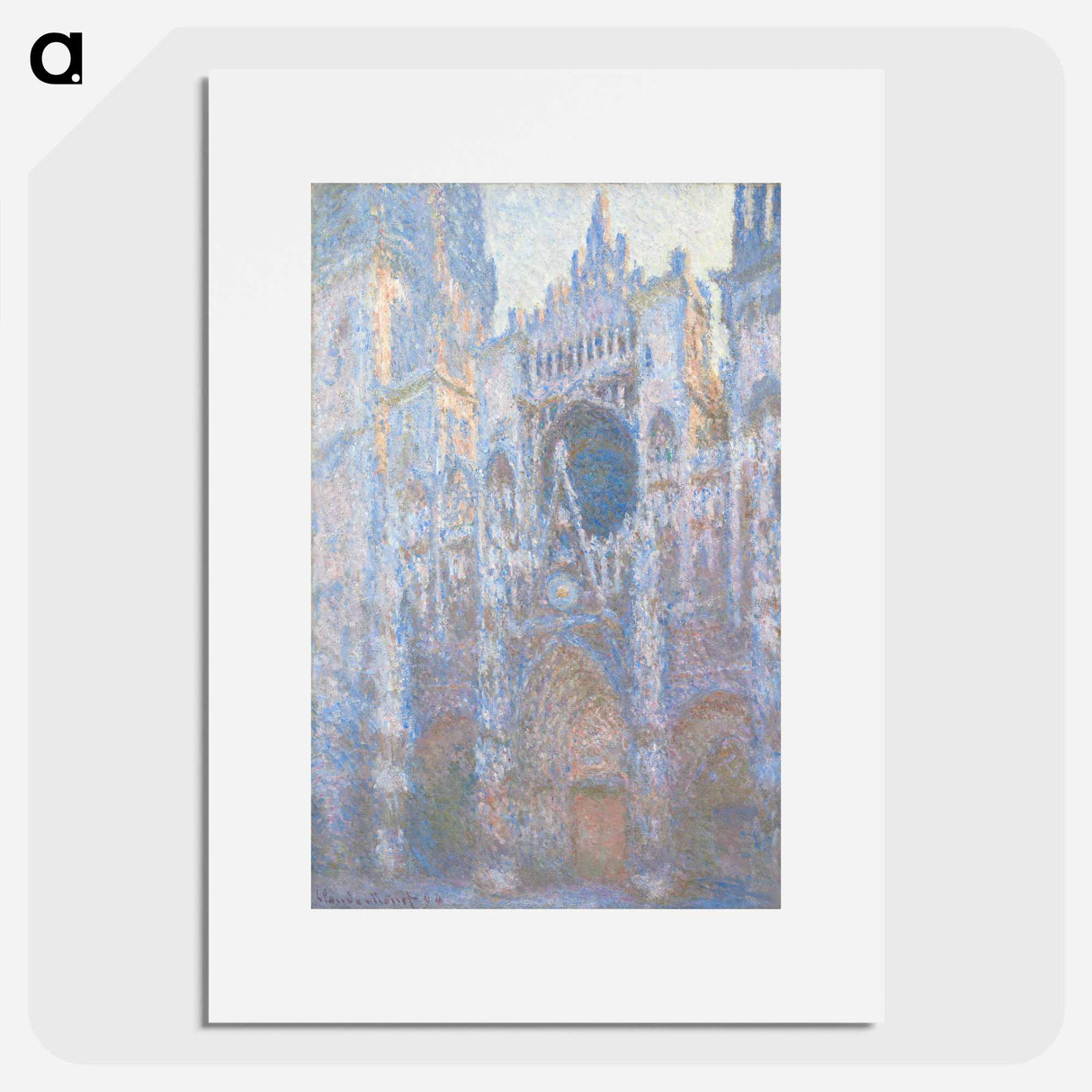 Rouen Cathedral, West Façade - クロード モネ Poster.