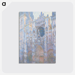 アートポストカード-Rouen Cathedral, West Façade - クロード モネ Postcard.