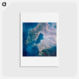 アートポストカード-Tokyo Bay
 - 上空からの地球 Postcard.
