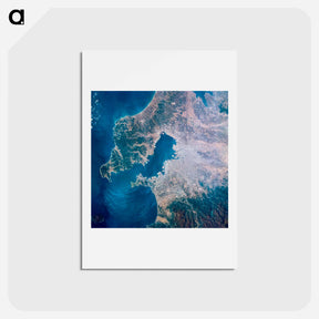 アートポストカード-Tokyo Bay
 - 上空からの地球 Postcard.