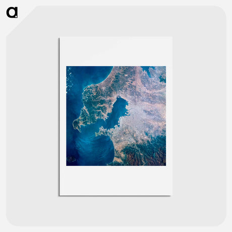 アートポストカード-Tokyo Bay
 - 上空からの地球 Postcard.