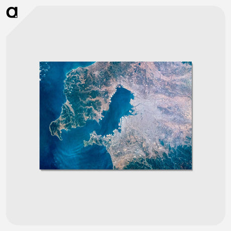 アートポストカード-Tokyo Bay
 - 上空からの地球 Postcard.