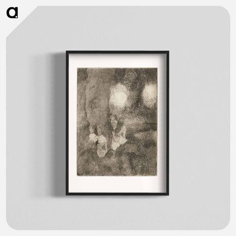 アートポスター-Dancers in the Wings - エドガー ドガ Poster.