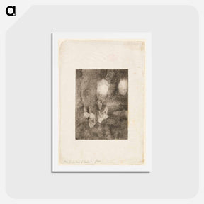 アートポストカード-Dancers in the Wings - エドガー ドガ Postcard.