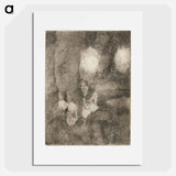 アートポスター-Dancers in the Wings - エドガー ドガ Poster.