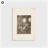 アートポストカード-Dancers in the Wings - エドガー ドガ Postcard.